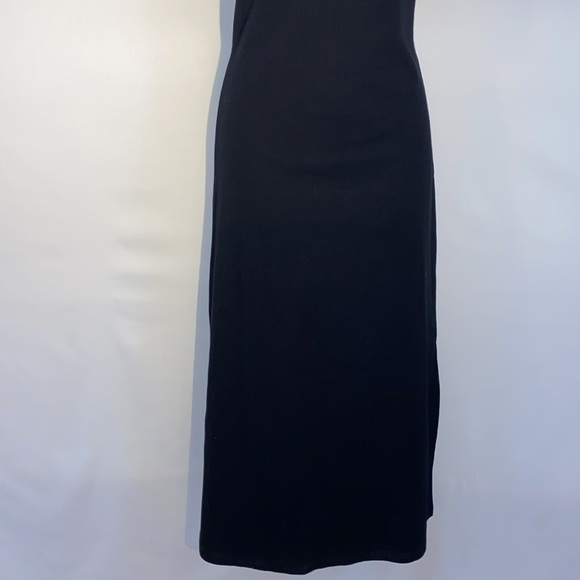 Anthro Porridge Seamed Cross Back Midi Dress in Black size M NWT - Picture 8 of 17